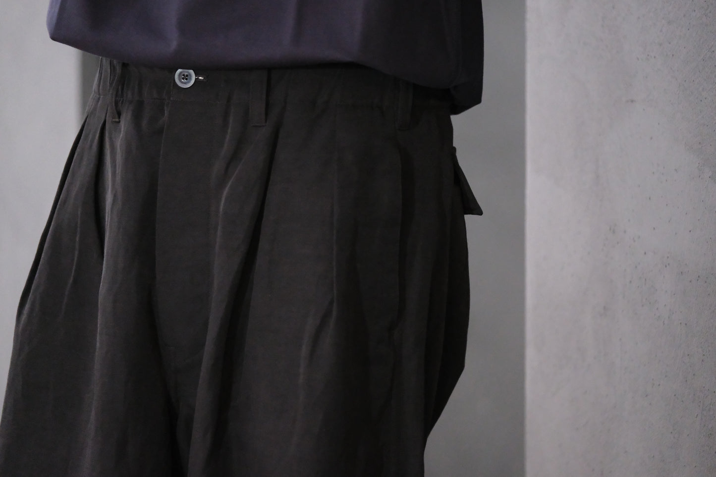 【受注商品】Re:Sarto/Double Pleated Military Trousers