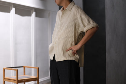 nonnotte/Draping Half Sleeve Shirt Type D