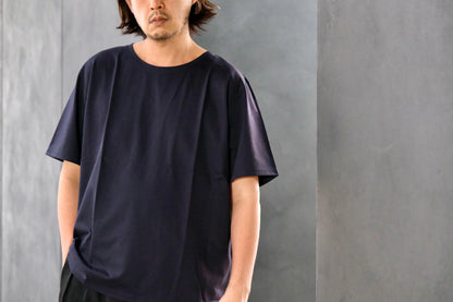 Re:Sarto/COTTON COMPACT JERSEY TEE/NAVY