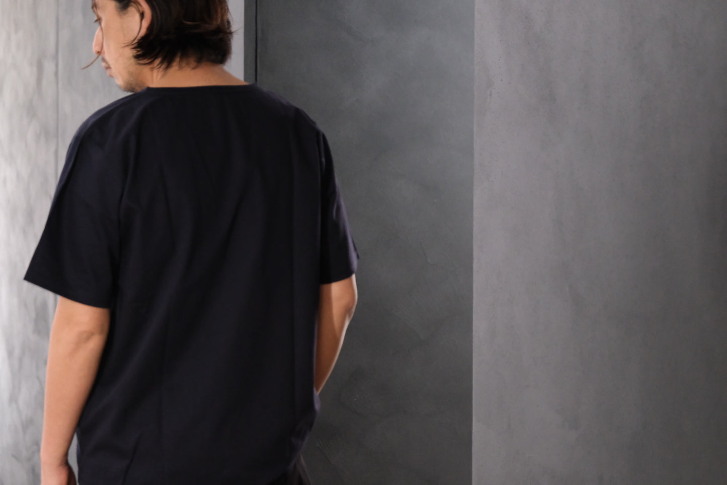 Re:Sarto/COTTON COMPACT JERSEY TEE/NAVY