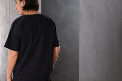 Re:Sarto/COTTON COMPACT JERSEY TEE/NAVY