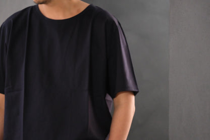 Re:Sarto/COTTON COMPACT JERSEY TEE/NAVY