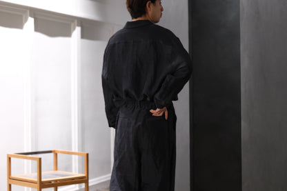 nonnotte/Draping Crotch Box Pleats No Tuck Trousers