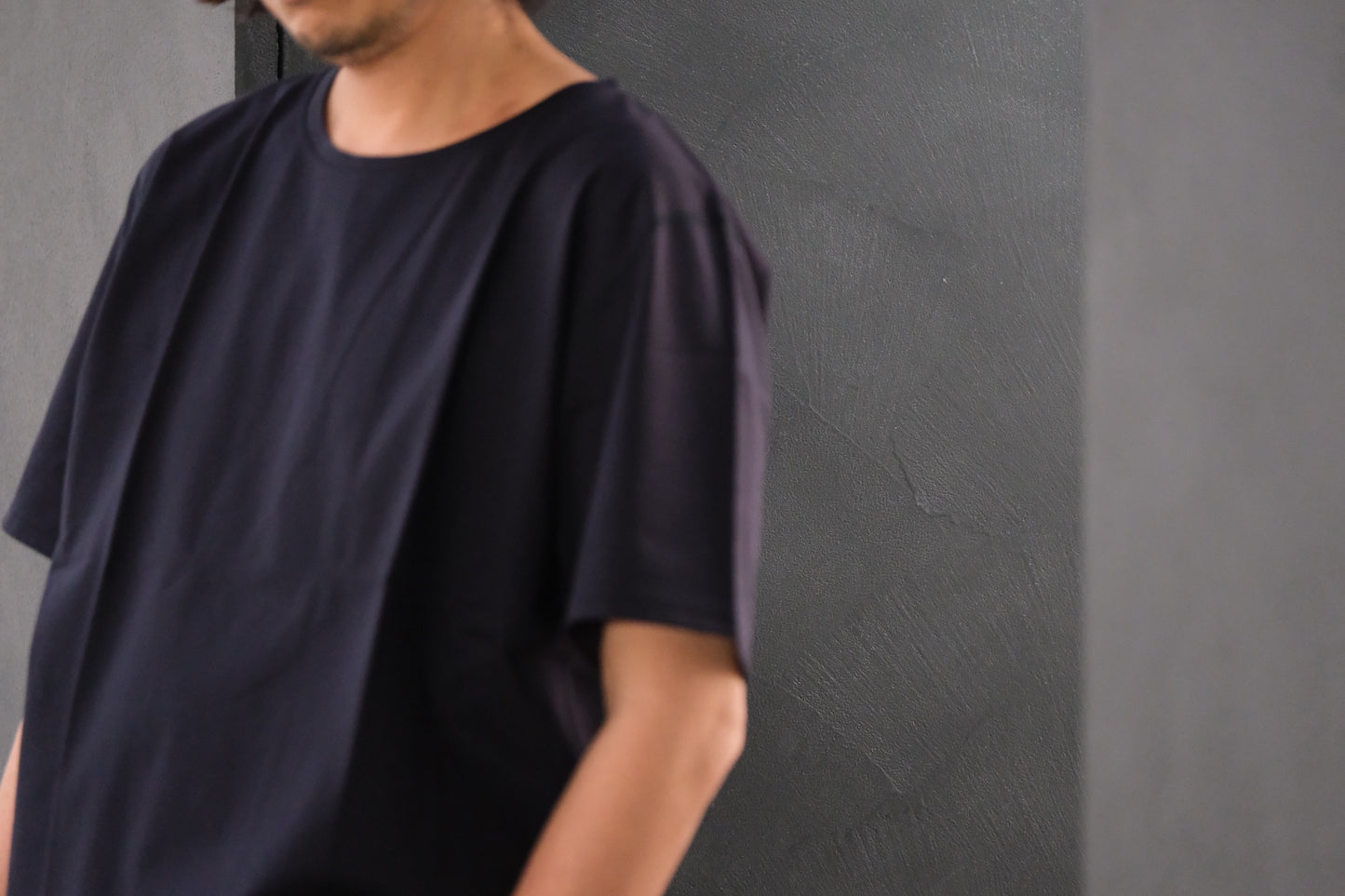Re:Sarto/COTTON COMPACT JERSEY TEE/NAVY