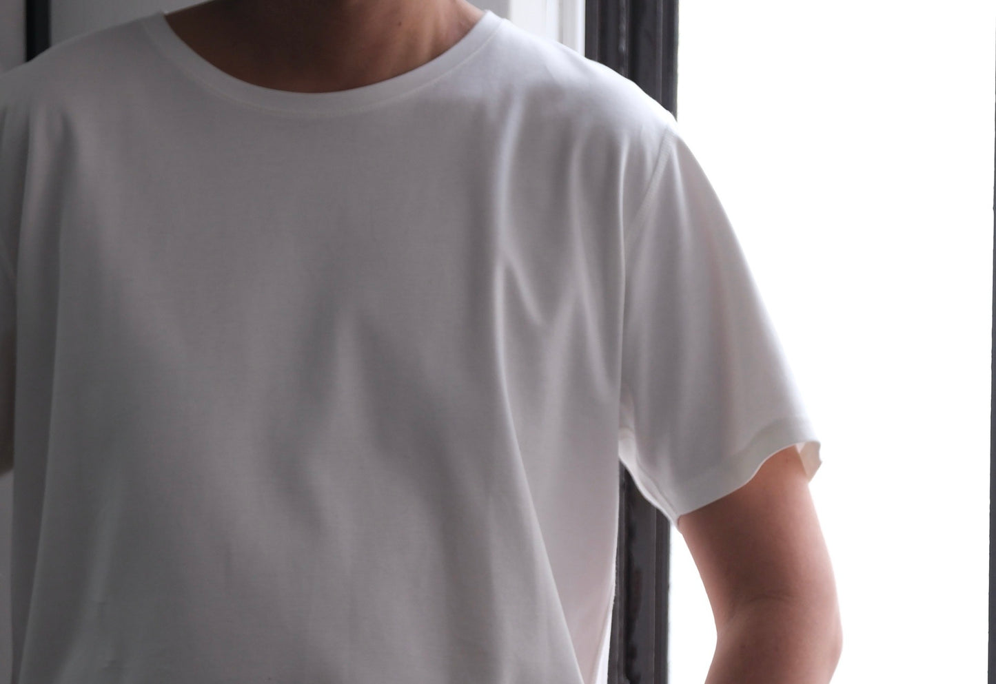 Re:Sarto/COTTON COMPACT JERSEY TEE/WHITE