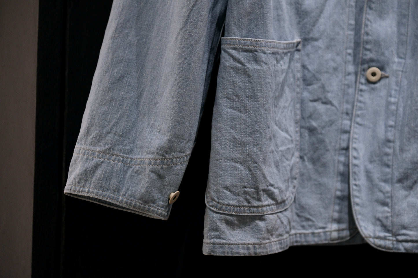 COHERENCE/ JACKSON / 10 oz LOGGER SELVEDGE DENIM / AQUA BLUE