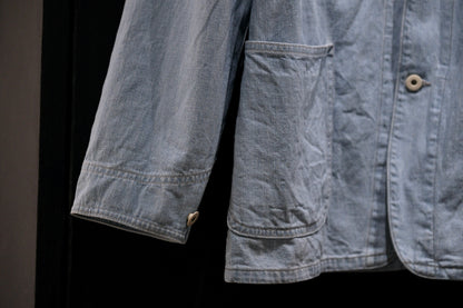 COHERENCE/ JACKSON / 10 oz LOGGER SELVEDGE DENIM / AQUA BLUE