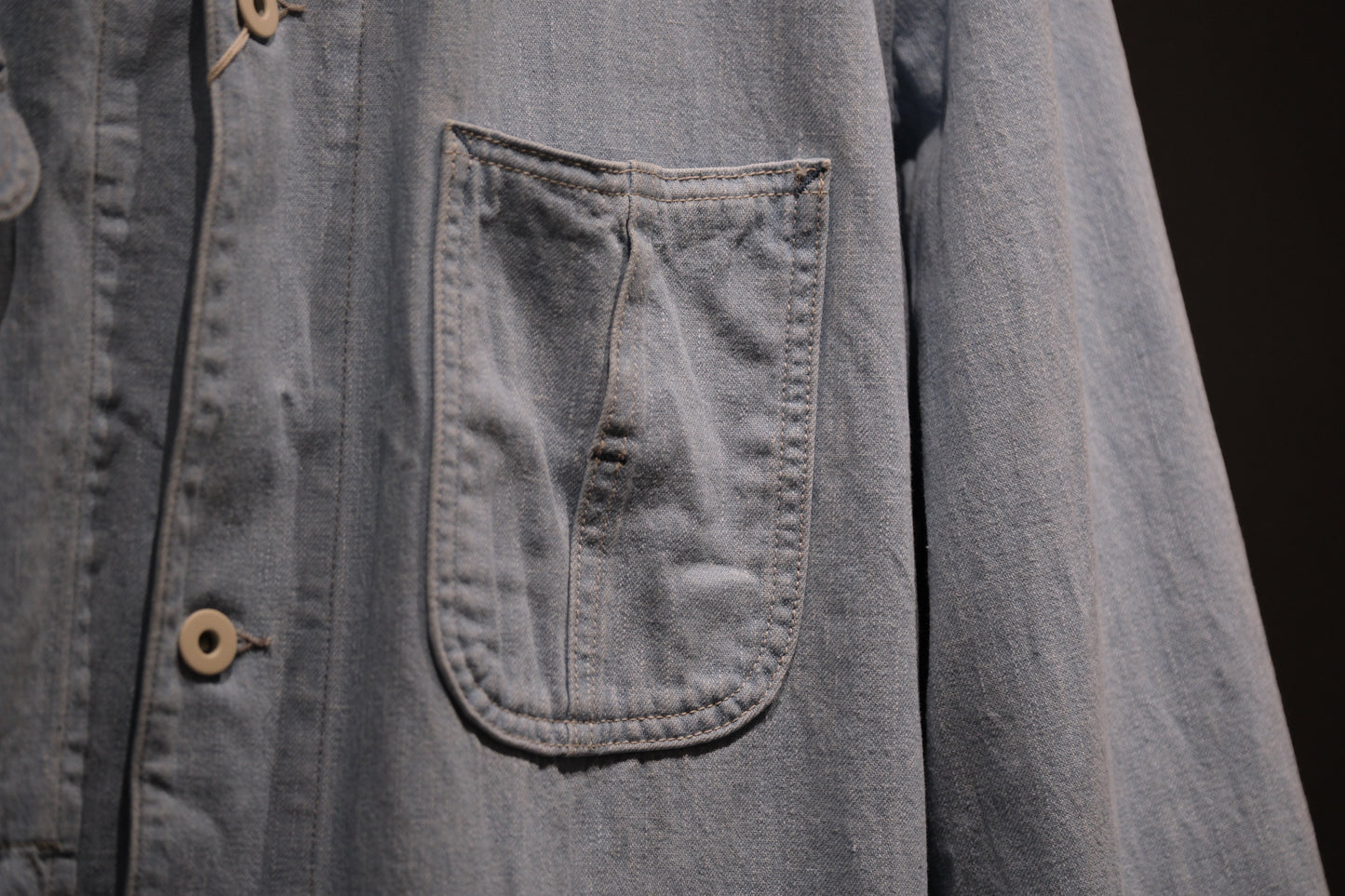 COHERENCE/ JACKSON / 10 oz LOGGER SELVEDGE DENIM / AQUA BLUE