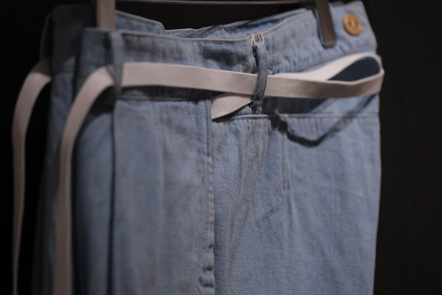 COHERENCE/ALAIN/10 oz LOGGER SELVEDGE DENIM / AQUA BLUE