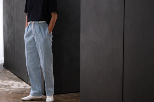 COHERENCE/ALAIN/10 oz LOGGER SELVEDGE DENIM / AQUA BLUE