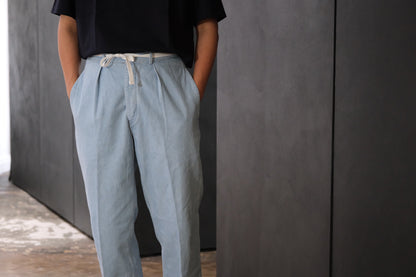 COHERENCE/ALAIN/10 oz LOGGER SELVEDGE DENIM / AQUA BLUE