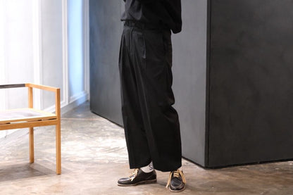 nonnotte/Draping Elastic In Tuck Wide Trousers