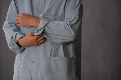 COHERENCE/ JACKSON / 10 oz LOGGER SELVEDGE DENIM / AQUA BLUE