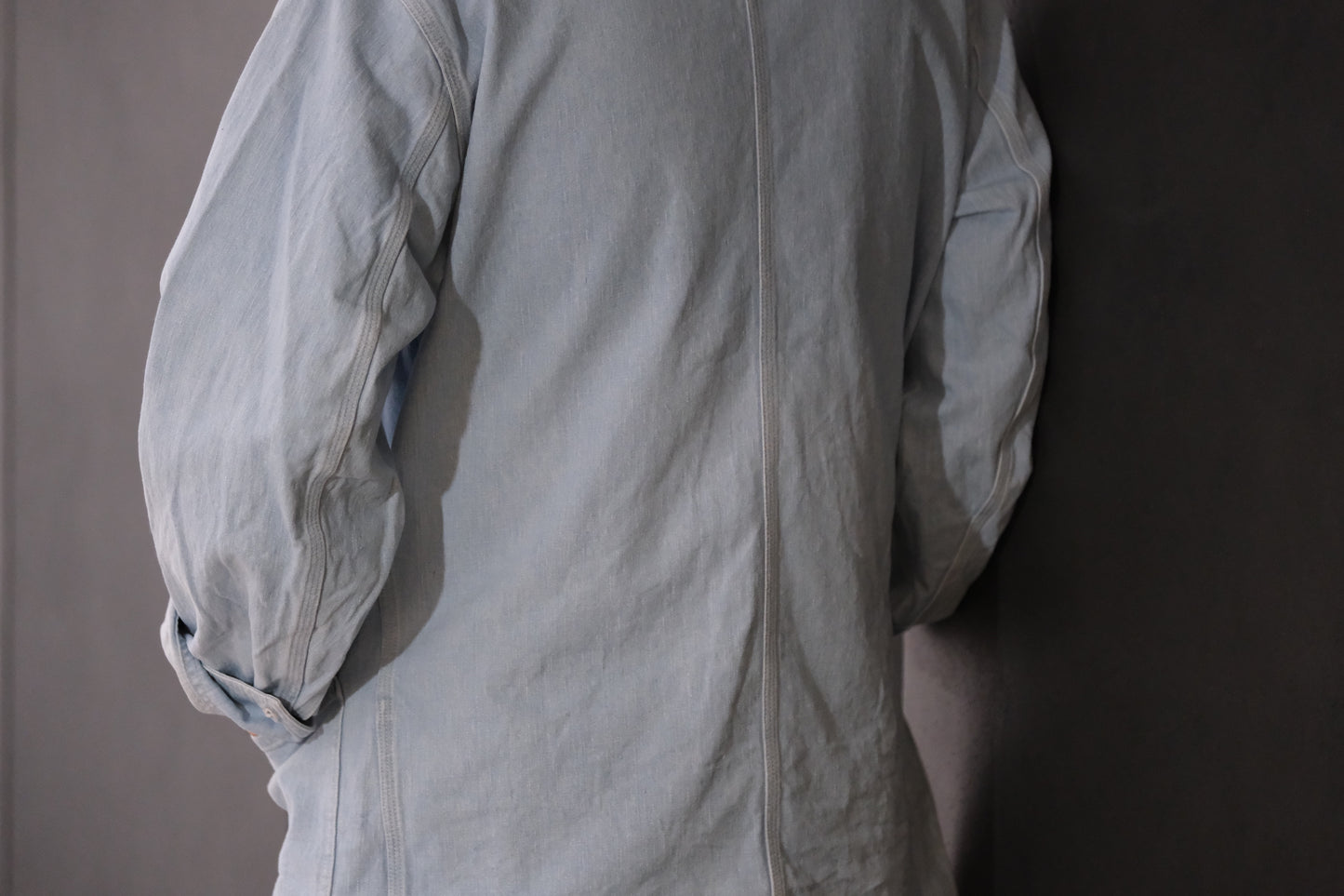 COHERENCE/ JACKSON / 10 oz LOGGER SELVEDGE DENIM / AQUA BLUE