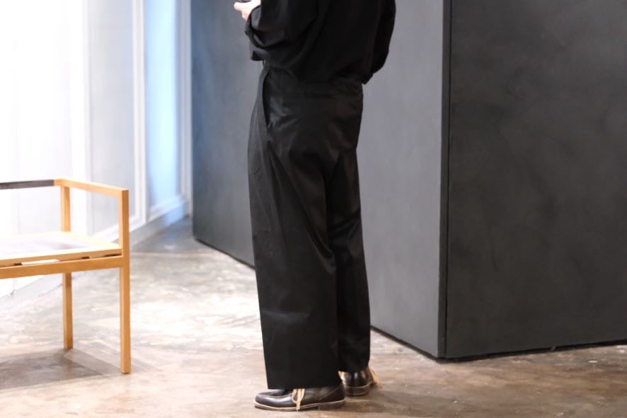 nonnotte/Draping Elastic In Tuck Wide Trousers