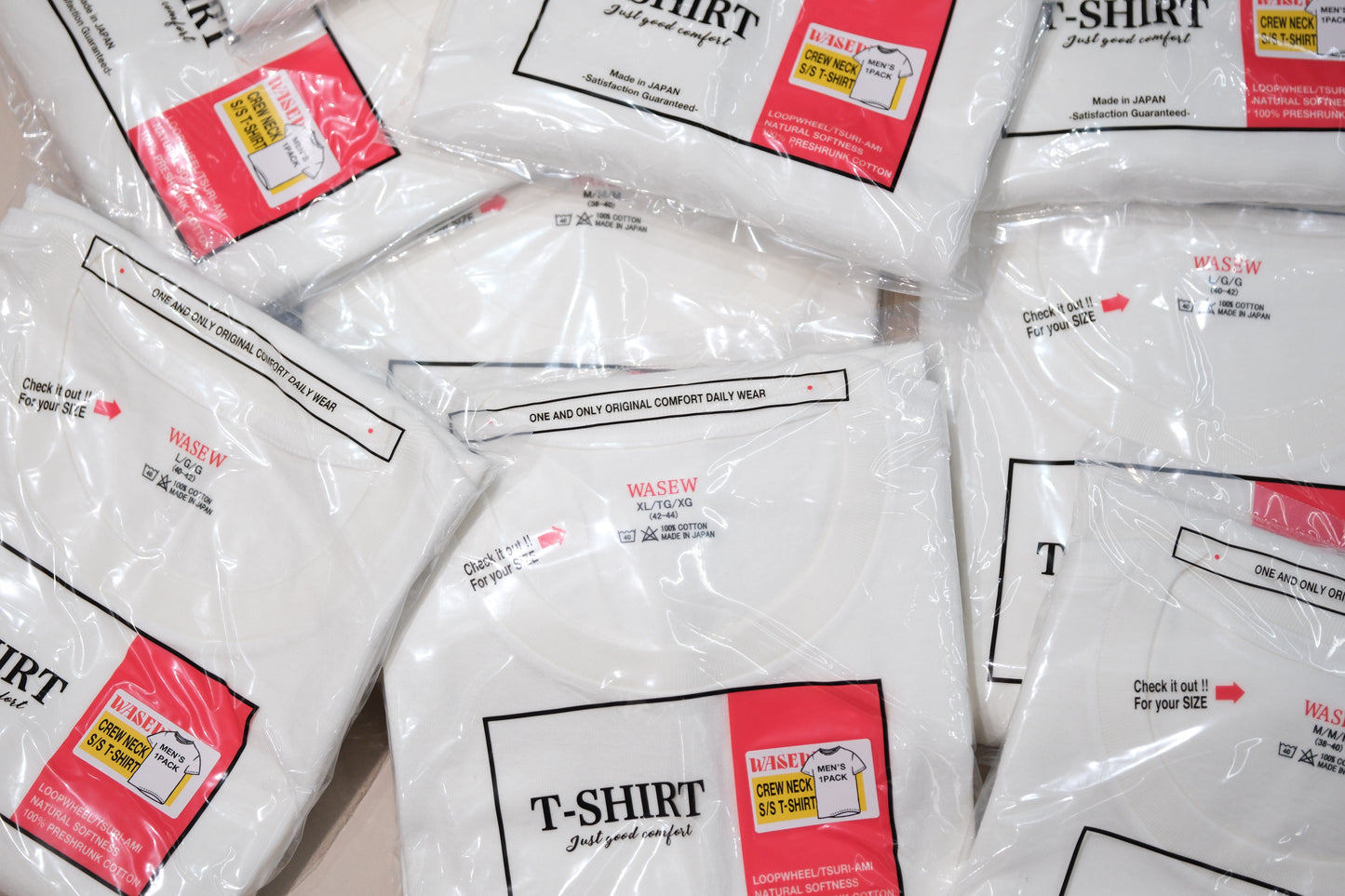 WASEW / CREW NECK S/S PACK TEE