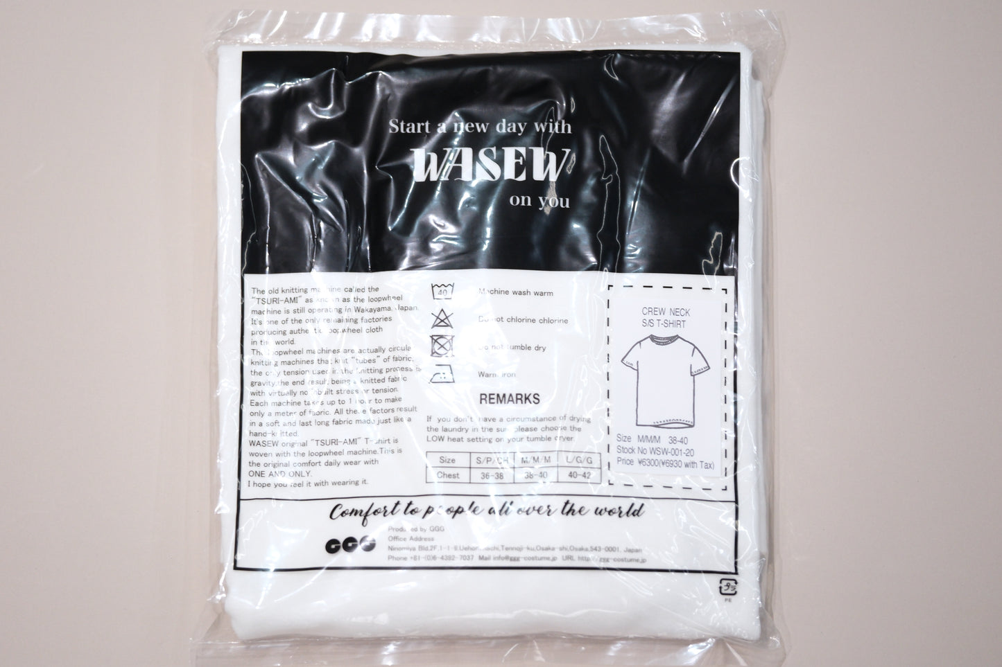 WASEW / CREW NECK S/S PACK TEE