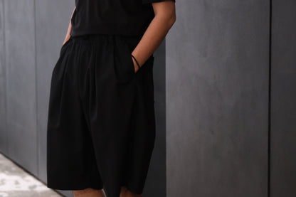 nonnotte/Pleat Dock Shorts Trousers/Eau de Tailleur / W N