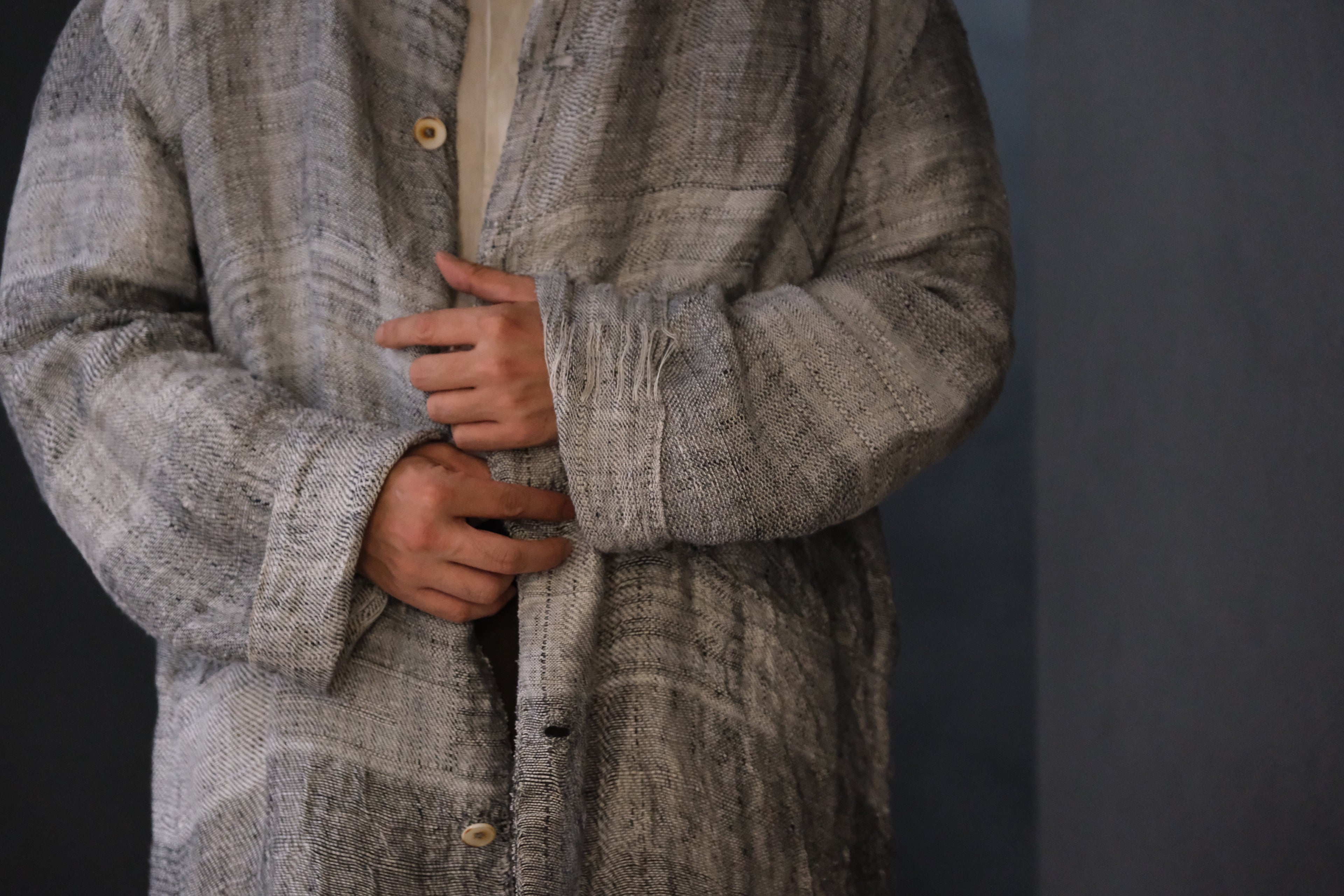 Isabella Stefanelli / (XVI)_Pablo Coat / Fabric 35_E “ On Ecru