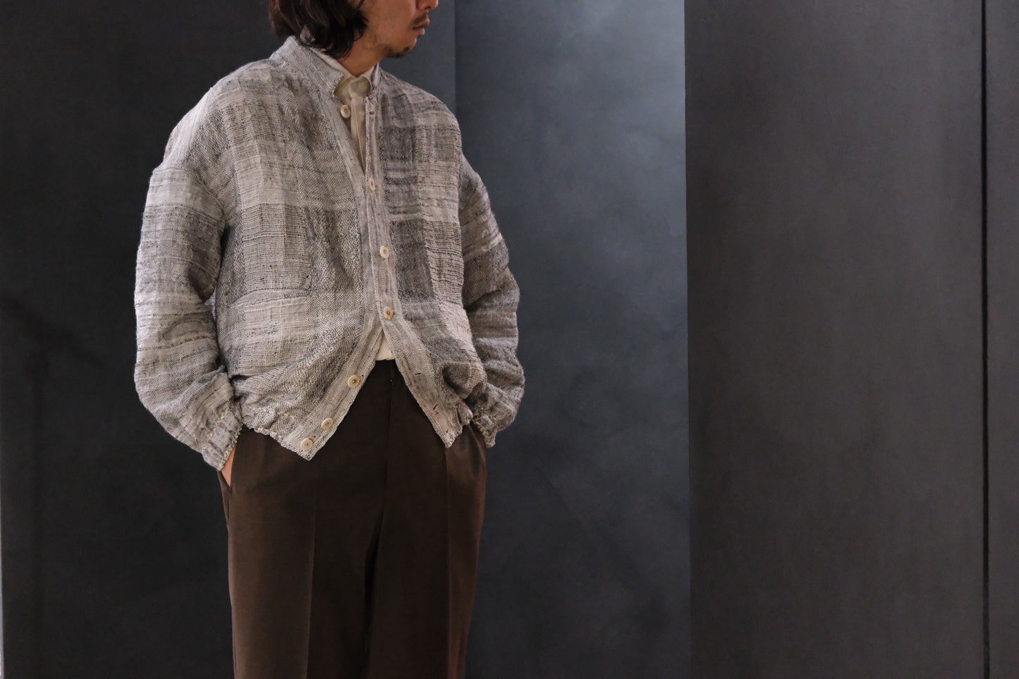 Isabella Stefanelli / (XVI)_Jack Stand / Fabric 36_E “Reef”  Hand Woven