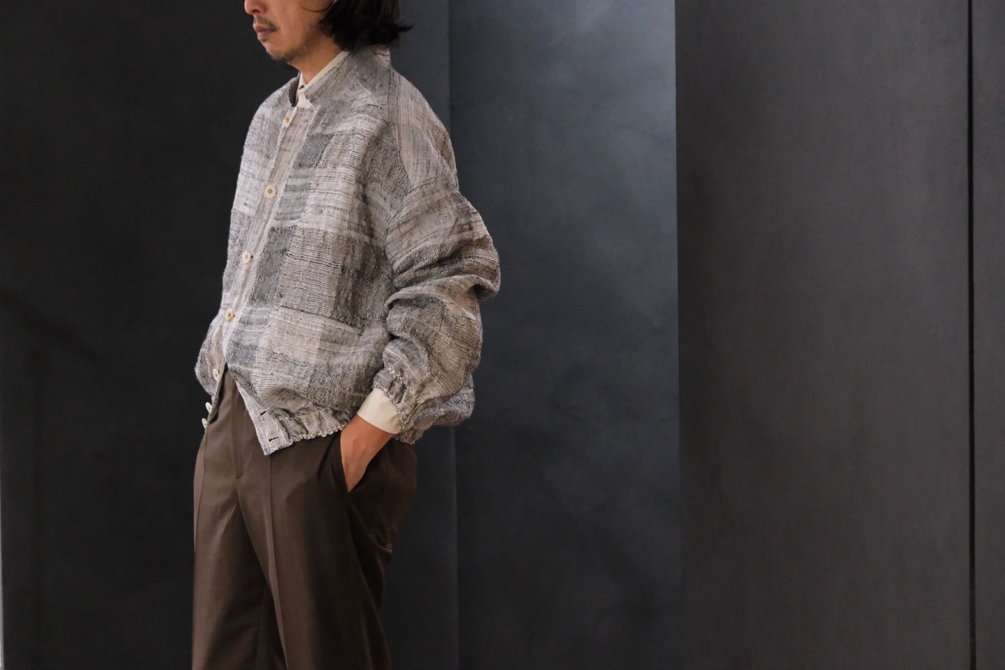 Isabella Stefanelli / (XVI)_Jack Stand / Fabric 36_E “Reef”  Hand Woven
