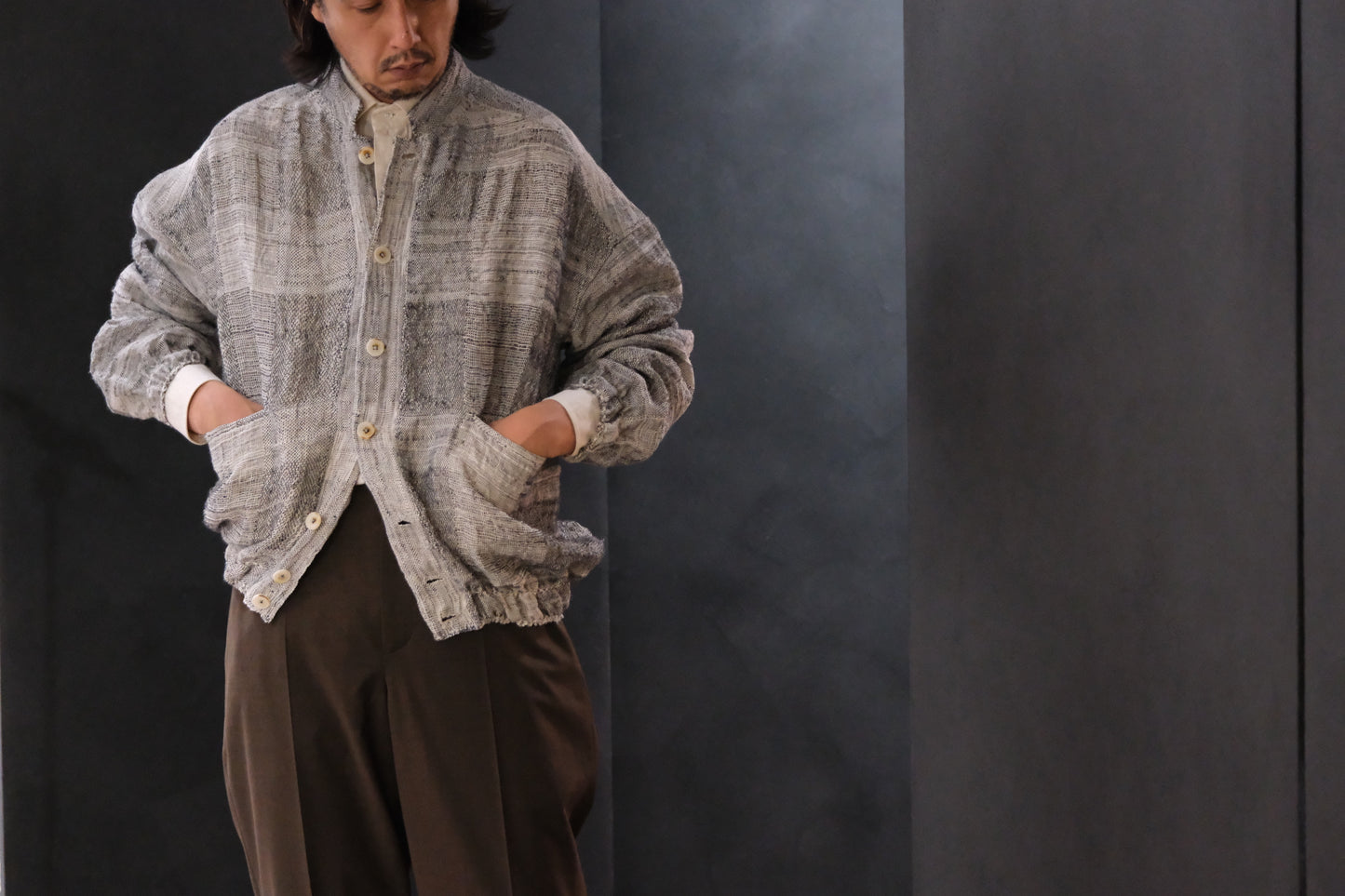 Isabella Stefanelli / (XVI)_Jack Stand / Fabric 36_E “Reef”  Hand Woven