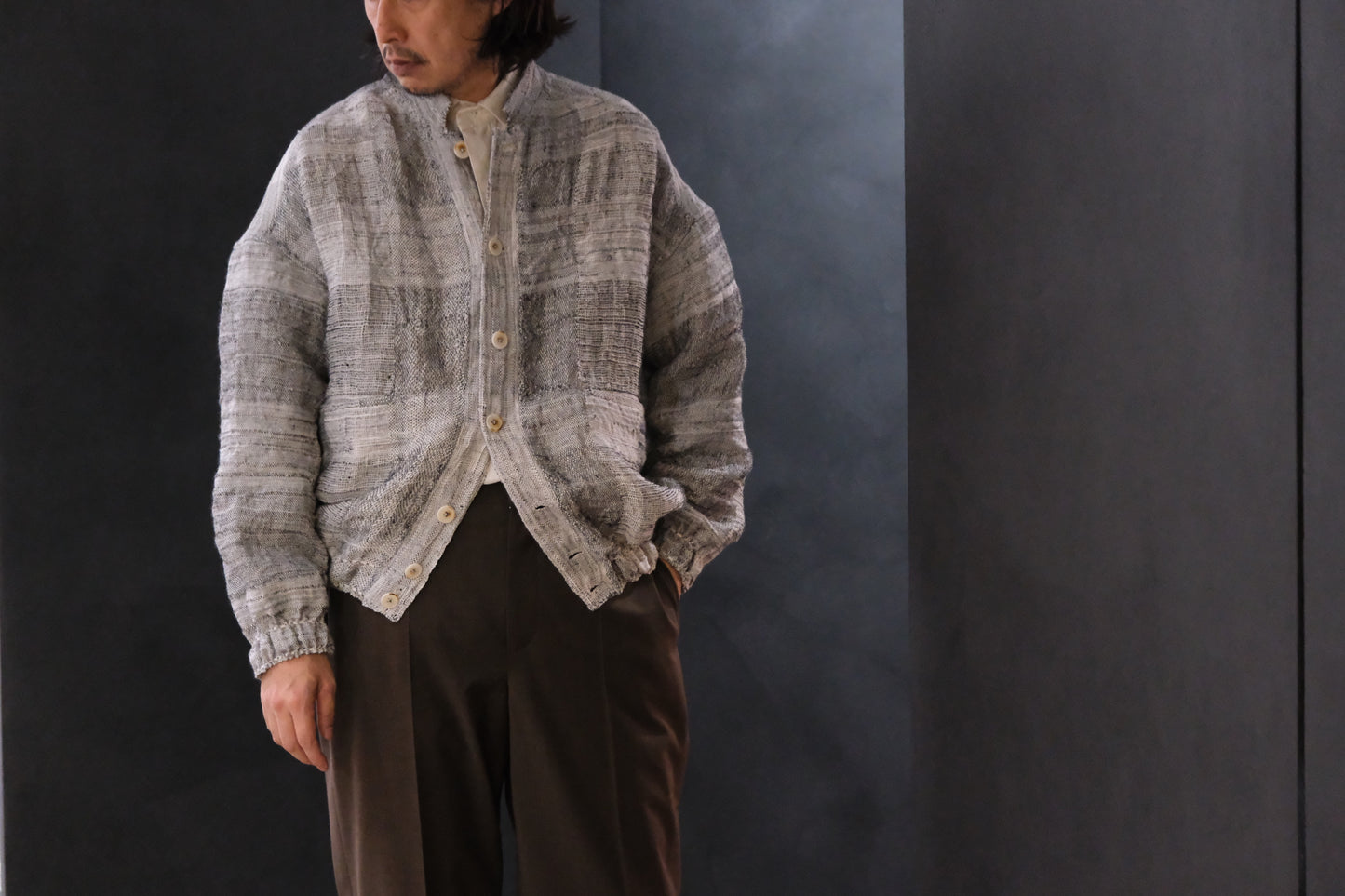 Isabella Stefanelli / (XVI)_Jack Stand / Fabric 36_E “Reef”  Hand Woven
