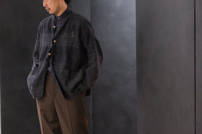 Isabella Stefanelli / (XVI)_Isadora Jacket / Fabric 37_U_BP  Hand Woven