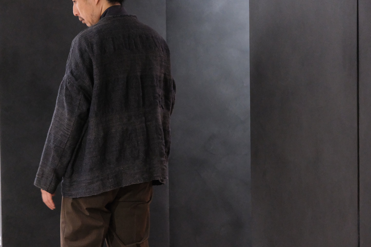 Isabella Stefanelli / (XVI)_Isadora Jacket / Fabric 37_U_BP  Hand Woven
