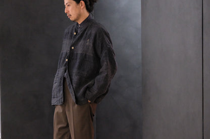 Isabella Stefanelli / (XVI)_Isadora Jacket / Fabric 37_U_BP  Hand Woven
