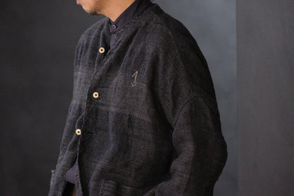 Isabella Stefanelli / (XVI)_Isadora Jacket / Fabric 37_U_BP  Hand Woven