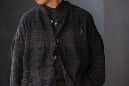 Isabella Stefanelli / (XVI)_Isadora Jacket / Fabric 37_U_BP  Hand Woven