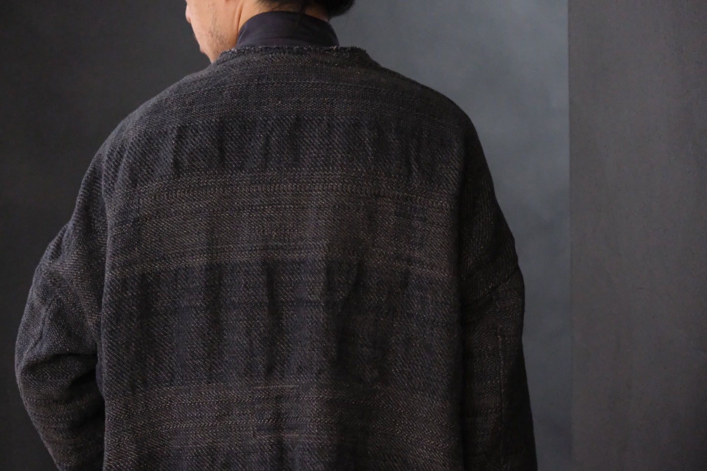 Isabella Stefanelli / (XVI)_Isadora Jacket / Fabric 37_U_BP  Hand Woven