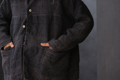 Isabella Stefanelli / (XVI)_Isadora Jacket / Fabric 37_U_BP  Hand Woven
