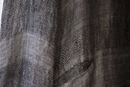 Isabella Stefanelli / (XVI)_Pablo Coat / Fabric 35_E “ On Ecru “ Hand Woven