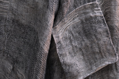 Isabella Stefanelli / (XVI)_Pablo Coat / Fabric 35_E “ On Ecru “ Hand Woven