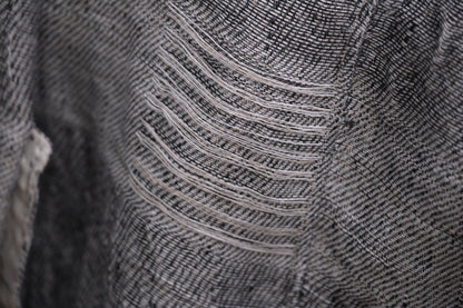 Isabella Stefanelli / (XVI)_Pablo Coat / Fabric 35_E “ On Ecru “ Hand Woven