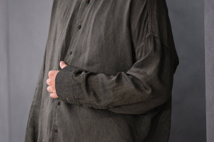 【受注商品】MINIMAL SLOPE / LOOSE SHIRT　(Sample Color : Grene)