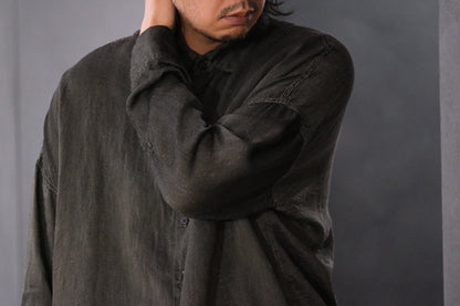 【受注商品】MINIMAL SLOPE / LOOSE SHIRT　(Sample Color : Grene)