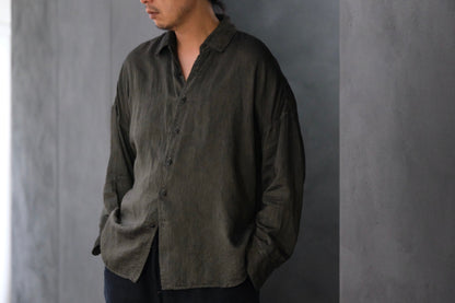 【受注商品】MINIMAL SLOPE / LOOSE SHIRT　(Sample Color : Grene)