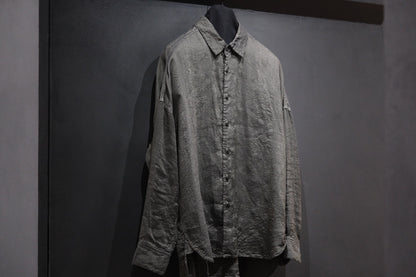 【受注商品】MINIMAL SLOPE / LOOSE SHIRT　(Sample Color : Grene)