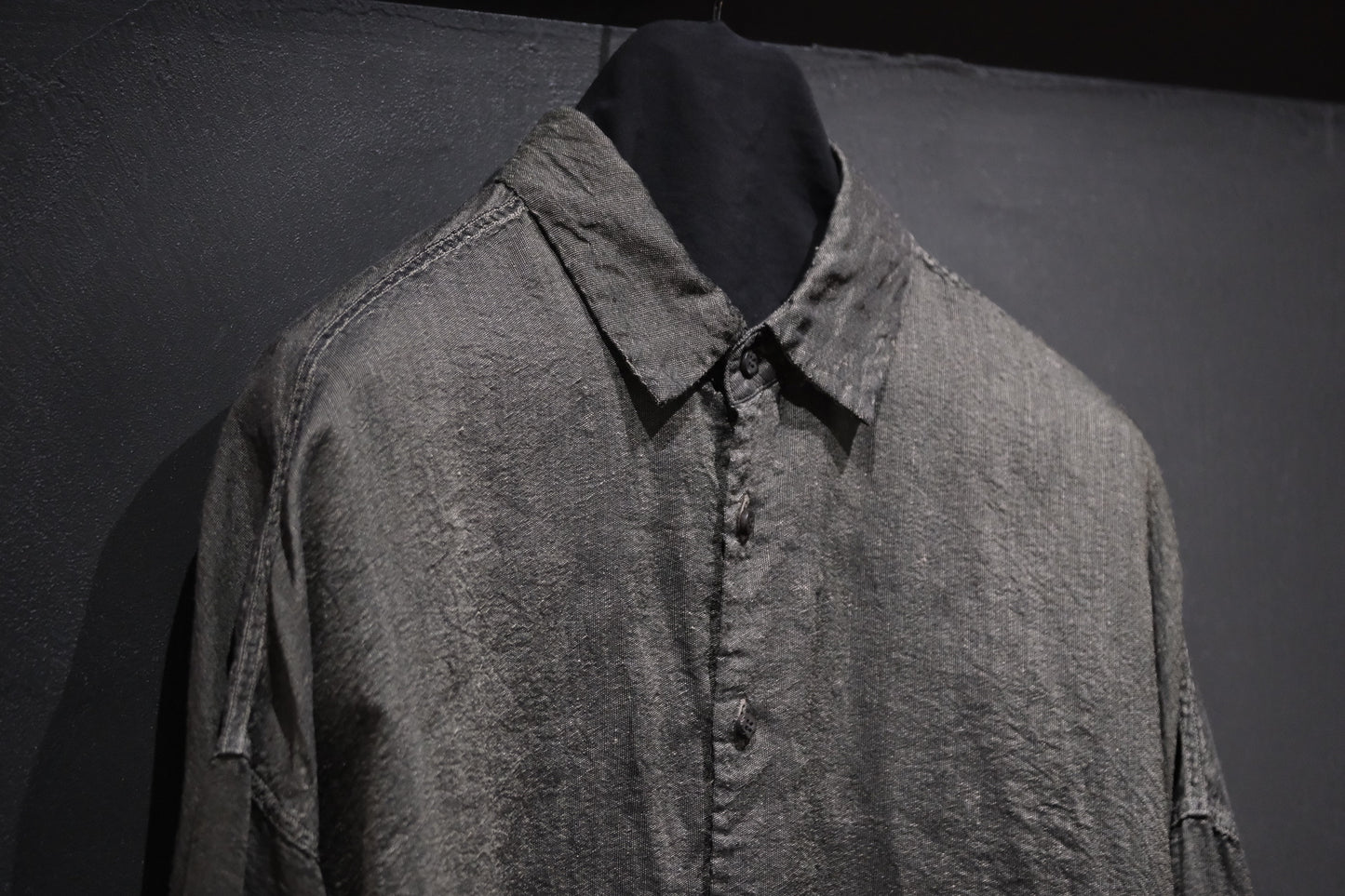 【受注商品】MINIMAL SLOPE / LOOSE SHIRT　(Sample Color : Grene)