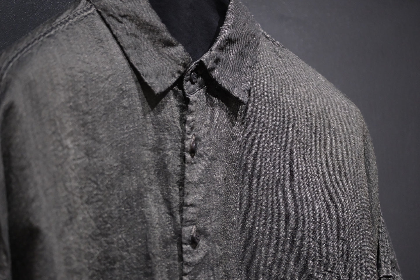【受注商品】MINIMAL SLOPE / LOOSE SHIRT　(Sample Color : Grene)