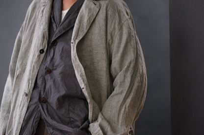 Chez vidalenc/COAT TRENCH/LINEN SAHARA