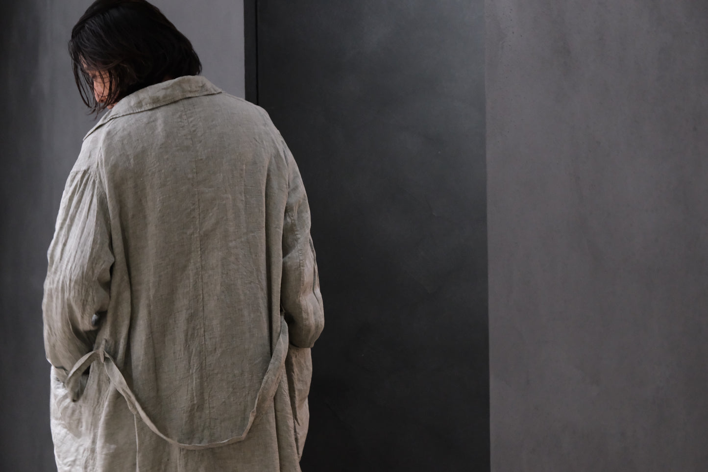 Chez vidalenc/COAT TRENCH/LINEN SAHARA