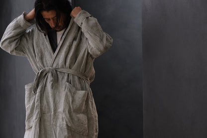Chez vidalenc/COAT TRENCH/LINEN SAHARA