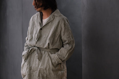 Chez vidalenc/COAT TRENCH/LINEN SAHARA