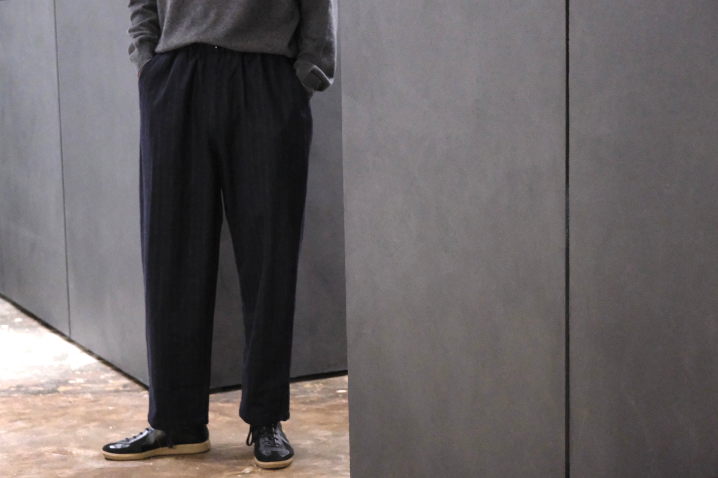 HEUGN / TROUSER091 "Cooper" Wide Stripe PT