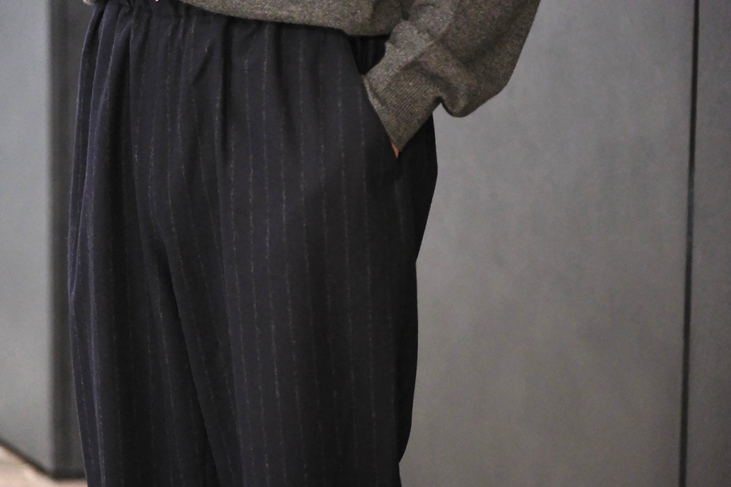 HEUGN / TROUSER091 "Cooper" Wide Stripe PT