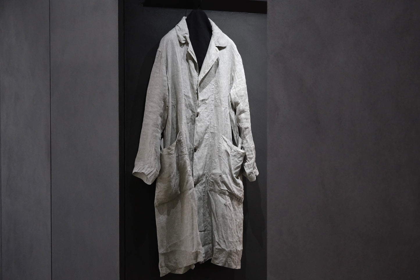 Chez vidalenc/COAT TRENCH/LINEN SAHARA